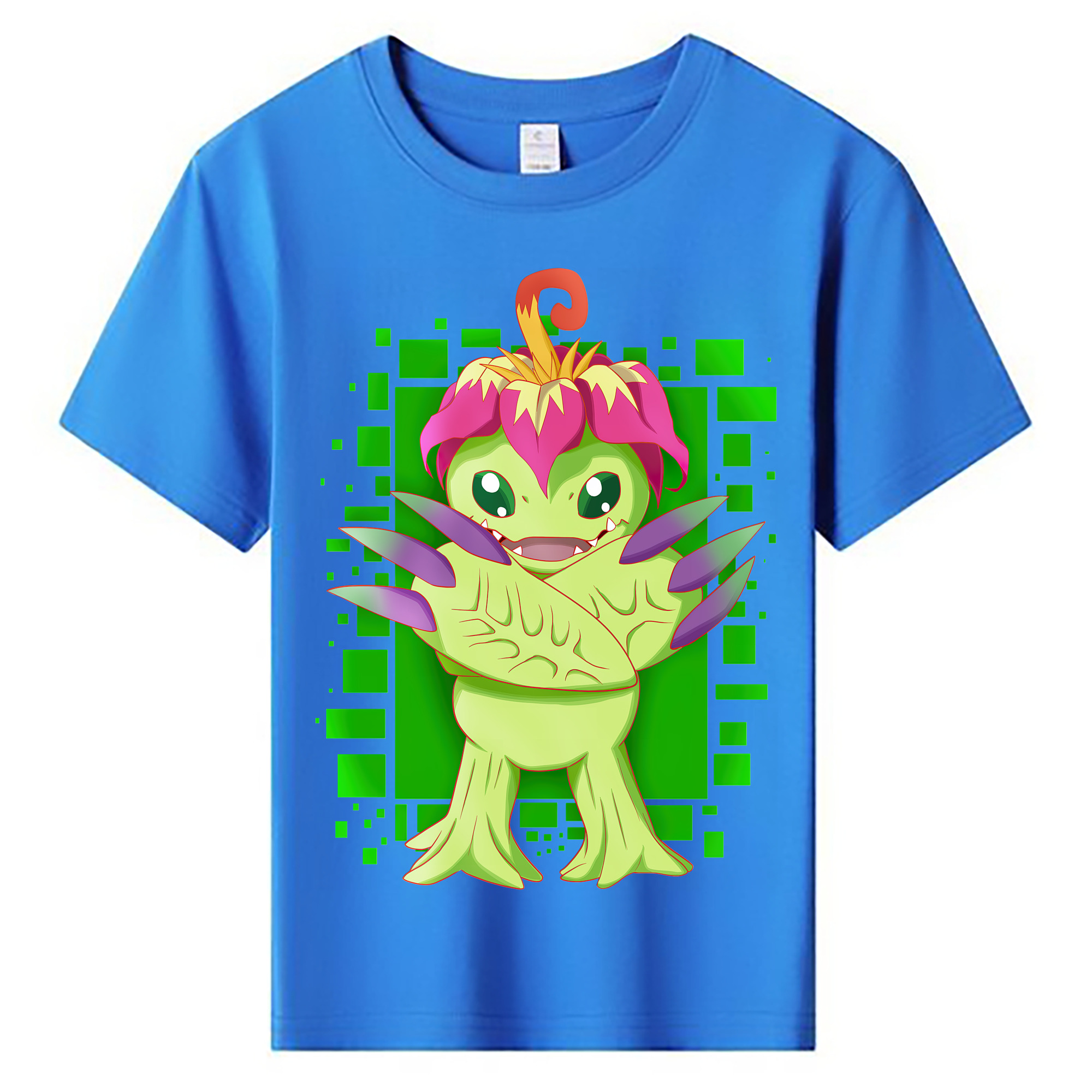 （画像用） Digimon デジタルモンスター/デジモン 綿100％キッズTシャツ（フロントプリント）
